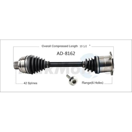 Surtrack Axle Cv Axle Shaft, Ad-8162 AD-8162